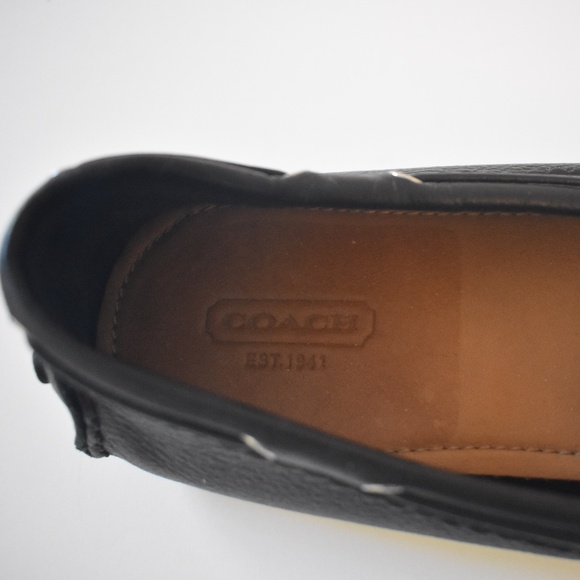 COACH Women's Black Leather Nadia Moccasin Q1872 8.5 EUC - Picture 7 of 7